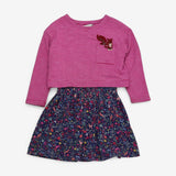 Dress Jersey Pink, Squirrel in Pocket 