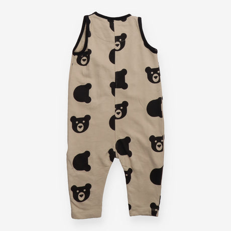 Dungarees cream black bear heads