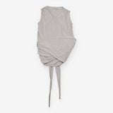 Nursing Top Grey Marl Cotton Skin-to-Skin Wrap