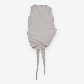 Nursing Top Grey Marl Cotton Skin-to-Skin Wrap