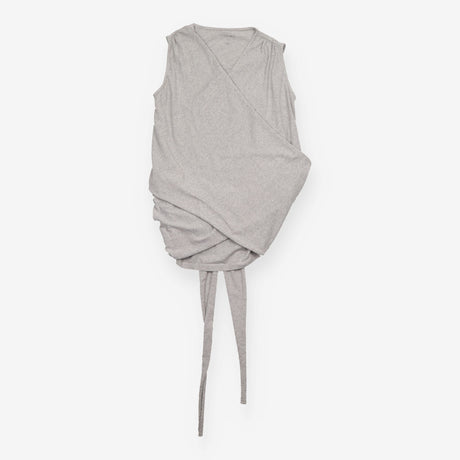 Nursing Top Grey Marl Cotton Skin-to-Skin Wrap