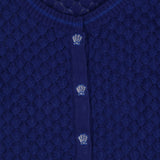 Catimini Cardigan sparkly blue seashells