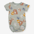 Bodysuit green animals