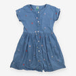 Dress chambray small flowers SS