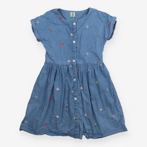 Dress chambray small flowers SS