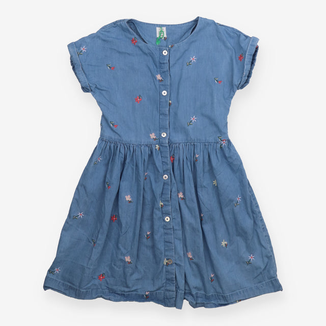 Dress chambray small flowers SS