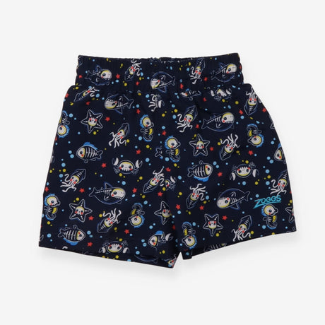 Swim Shorts Navy Skeleton Sea Life
