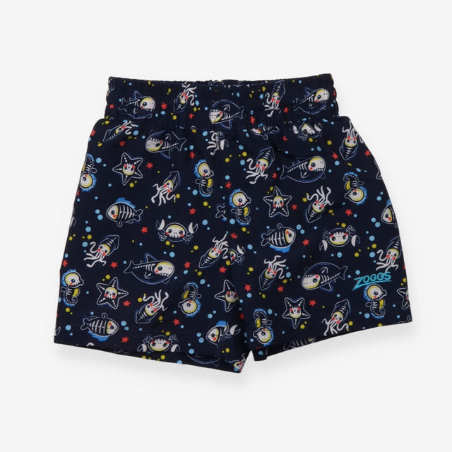 Swim Shorts Navy Skeleton Sea Life