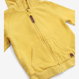 Hoody Yellow with Brown Leather Patch