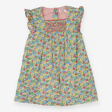 Floral Dress Frill Sleeves, Bloomers
