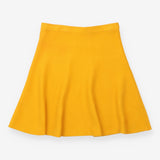 A-Line Skirt Mustard Yellow Flared Knee Length