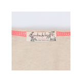 Henley top Drop Sleeve Cream and Pink
