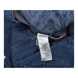 Jeans Tapered Leg Elasticated Back Blue