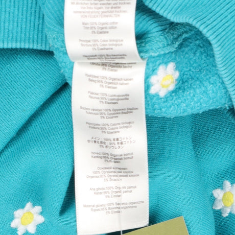 Bloom Sweatshirt Teal with Daisies