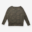 Long Sleeve Top Khaki Gold Animal Print Jersey