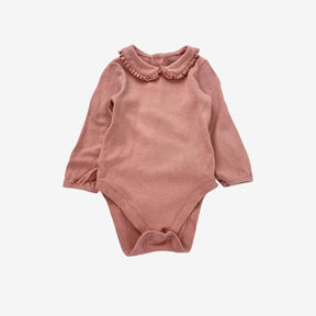 Dusky Pink Collared Bodysuit