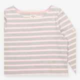 Top Grey Pink Striped Harbour Long Sleeve