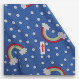 Blue Polka Dot & Rainbow Dress