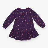 Purple Dress Fruits and Dogs