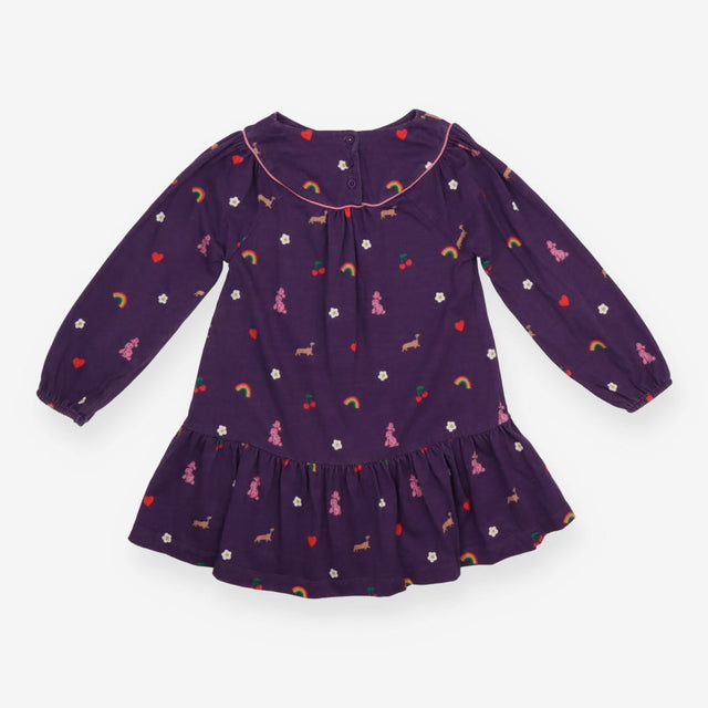 Purple Dress Fruits and Dogs