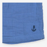 Shorts Blue Muslin Anchor 