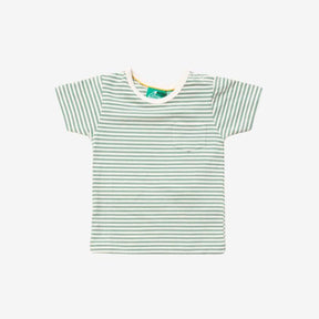 Green Striped Organic Short Sleeve T-Shirt