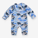 Pramsuit Blue Dinosaurs 