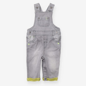 Dungaree Denim Grey with Neon Green Detail