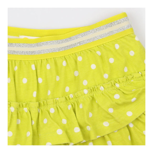 Skort Green Jersey Pleated with White Polka Dots