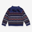 Knit fair isle festive moose sweater