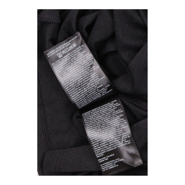 Top Short Sleeve Scoop Neck Logo Black