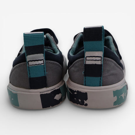 Trainers blue small canvas with Velcro straps