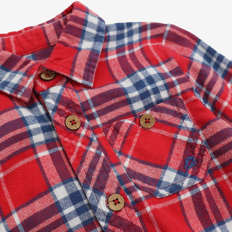 Red and Blue Checked Shirt