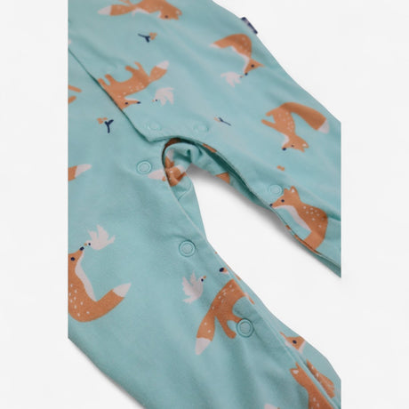 Fox and dove sleepsuit