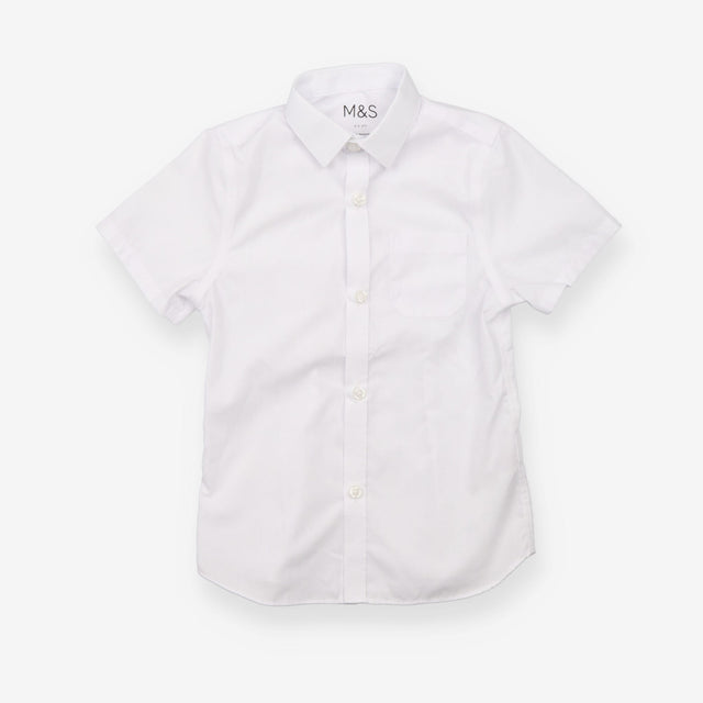 School Shirts White 6-Pack