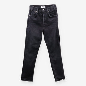 AGOLDE Riley High Rise Straight Crop Stretch Jeans