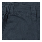 Wide Leg Linen Trousers Navy Pleat Front Relaxed F