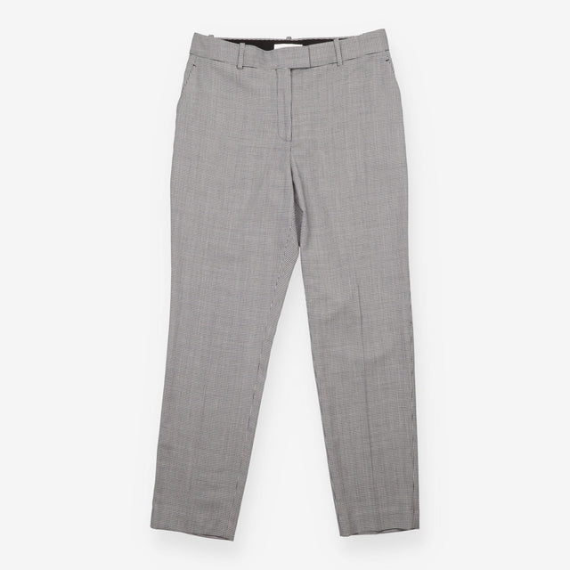 Reiss Black White Micro Check Tailored Trousers