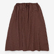 Pink And Brown Check Naples Midi Skirt