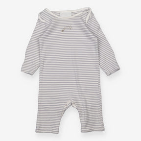 Sleepsuit Grey Stripe with Sparkle Star