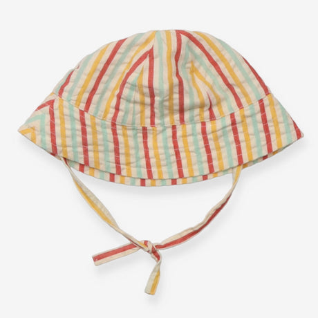 Sunhat cream stripes strap