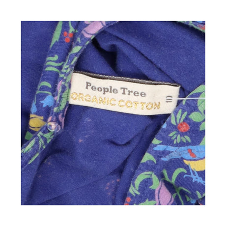 Purple Ditsy Botanical Print Midi Dress