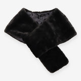 Faux Fur Wrap Charcoal Grey Evening Stole