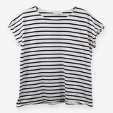 Navy Stripe Cotton Breton T-Shirt Women's