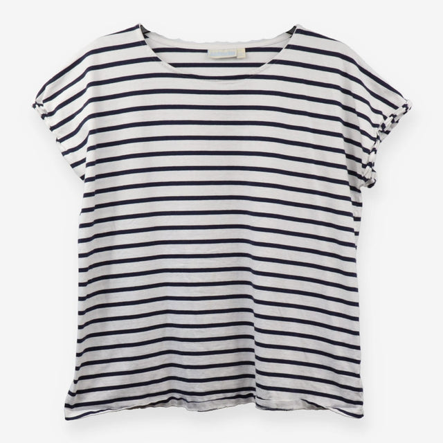 Navy Stripe Cotton Breton T-Shirt Women's