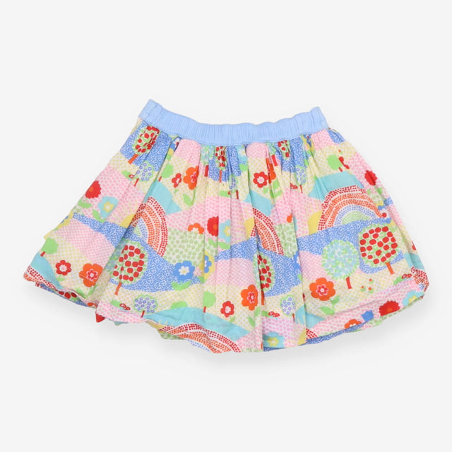 Floral fields and rainbows skirt