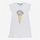 Organic Cap Sleeve Dress - Ice Cream Hedgie