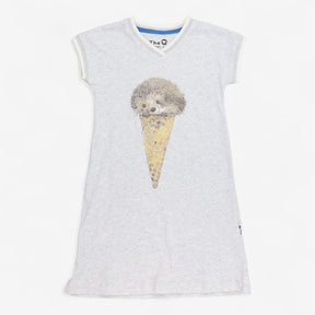 Organic Cap Sleeve Dress - Ice Cream Hedgie