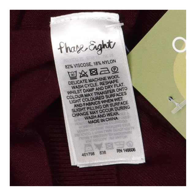 Plum Burgundy Roll Neck Knitted Midi Dress