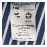 Jersey Top Navy Floral Stripe Organic Cotton